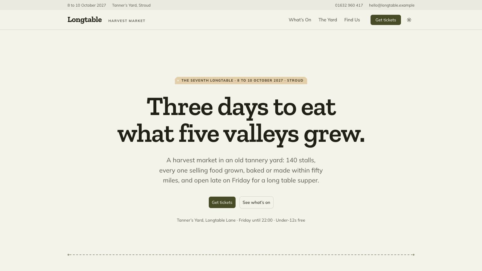 Longtable screenshot 1