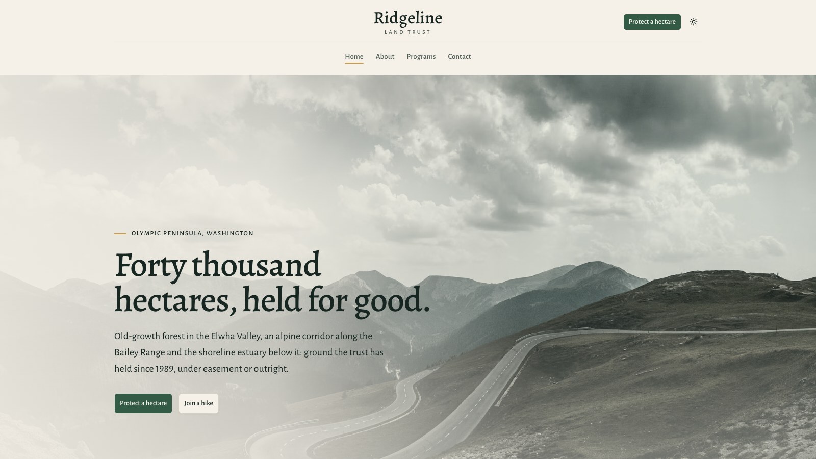 Ridgeline screenshot 1