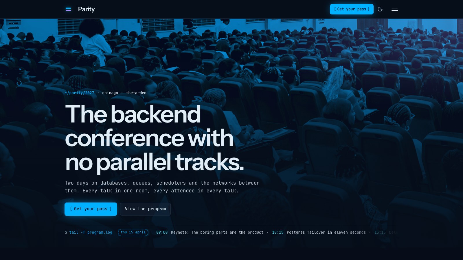 Parity screenshot 1